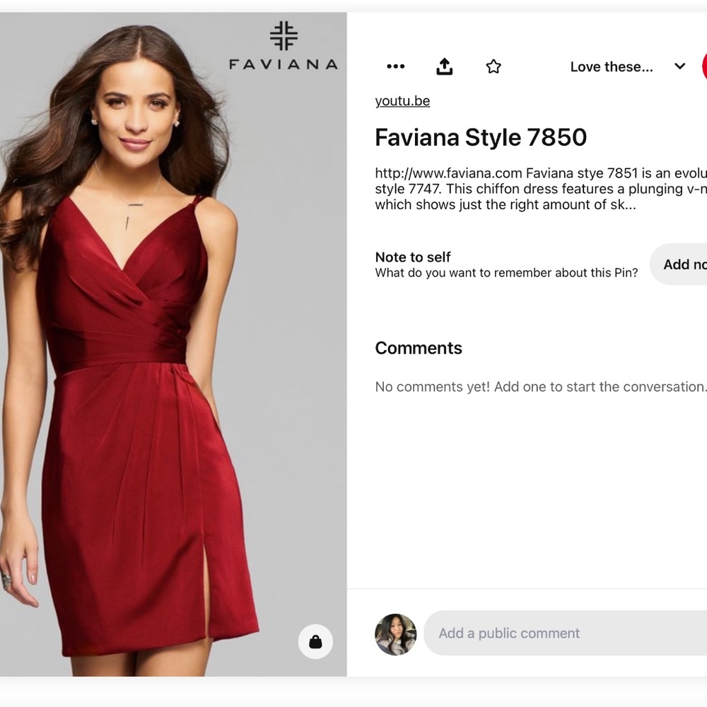 Faviana Style 7850 - red dress - size 2 - $220 OBO - brand new never worn